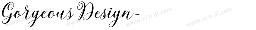 Gorgeous Design字体转换
